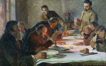 Christmas Eve in Siberia, 1892 (oil on canvas) | Obraz na stenu