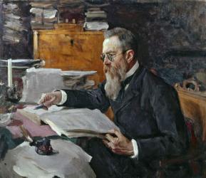 Portrait of Nikolai Andreyevich Rimsky-Korsakov (oil on canvas) | Obraz na stenu