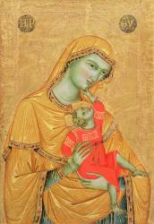 Virgin and Child, 1320 (tempera & gold on panel) | Obraz na stenu