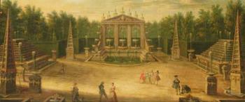 The Water Alley and the Dragon Fountain, Versailles (oil on canvas) | Obraz na stenu