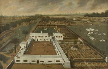 Dutch plantation in Bengal, probably the VOC lodge Kazimbazar, 1665 (oil on canvas) | Obraz na stenu