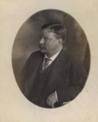 President Theodore Roosevelt, sitting side face (b/w photo) | Obraz na stenu