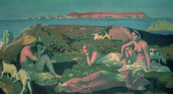 A Seascape in Green Tones, 1909 (oil on canvas) | Obraz na stenu