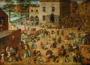 Children's Games (Kinderspiele), 1560 (oil on panel) | Obraz na stenu