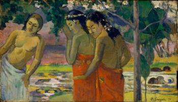 Three Tahitian Women, 1896 (oil on wood) | Obraz na stenu