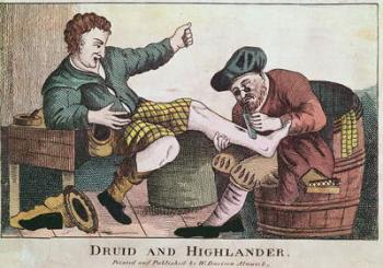 Druid and Highlander, 1815 (etching) | Obraz na stenu