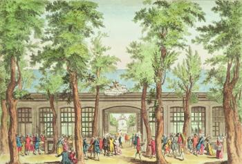 The Grand Cafe Royal d'Alexandre, Boulevard du Temple, Paris (coloured engraving) | Obraz na stenu