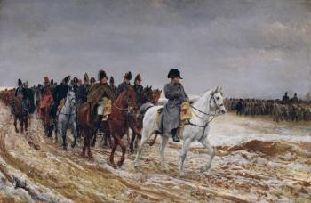 Napoleon (1769-1821) on Campaign in 1814, 1864 (oil on canvas) | Obraz na stenu