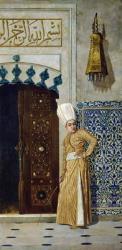 A eunuch before the door of the harem (oil on canvas) | Obraz na stenu