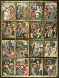 The Life of Christ, from the 'Stein Quadriptych' (vellum) | Obraz na stenu