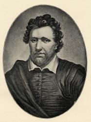 Ben Jonson (1573-1637) (engraving) | Obraz na stenu