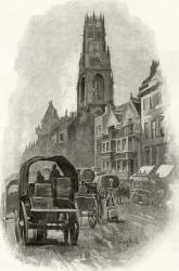 Fleet Street, from 'London Pictures: Drawn with Pen and Pencil', by Rev. Richard Lovett, published 1890 (litho) | Obraz na stenu