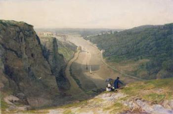 The Avon Gorge, looking over Clifton, c.1820 (w/c & bodycolour over graphite with scraping out on wove paper) | Obraz na stenu