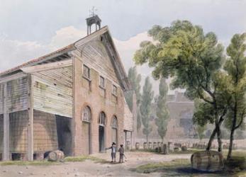 Messrs Beaufoy's Distillery, formerly Cuper's Gardens, 1809 (w/c on paper) | Obraz na stenu