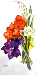 Gladioli, 2011(watercolour) | Obraz na stenu