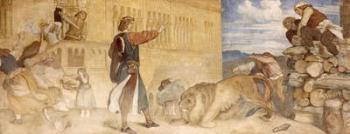 He Treated the Lions as though he was joking, c.1854/55 (fresco) | Obraz na stenu