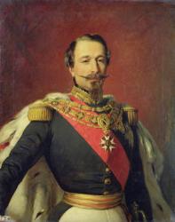 Portrait of Emperor Louis Napoleon III, after the original painting by Francois Xavier Winterhalter (1806-73) 1853 (oil on canvas) | Obraz na stenu