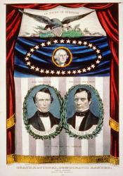 Democratic presidential campaign banner, 1852 (lithograph) | Obraz na stenu