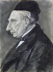 Portrait of the Artist's Grandfather, 1881 (charcoal on paper) | Obraz na stenu