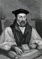 John Whitgift (c.1530-1604) Archbishop of Canterbury (engraving) (b&w photo) | Obraz na stenu