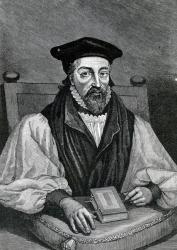 John Whitgift (c.1530-1604) Archbishop of Canterbury (engraving) (b&w photo) | Obraz na stenu