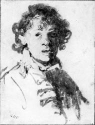 Self-portrait as a young man, c.1628 (pen, ink & wash on paper) | Obraz na stenu