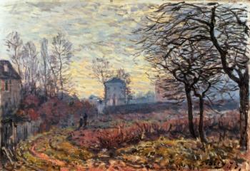 Landscape near Louveciennes, 1873 | Obraz na stenu