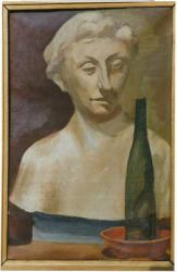 Portrait of a lady from antiquity, 1990 (oil on canvas) | Obraz na stenu