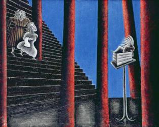 The Enigma of Descent, 1993 (oil on canvas) | Obraz na stenu