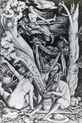 The Witches at the Sabbath (engraving) | Obraz na stenu
