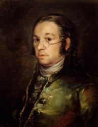 Self Portrait with Glasses, 1788-98 (oil on canvas) | Obraz na stenu