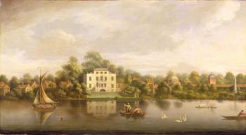 Pope's Villa, Twickenham, c.1765 (oil on canvas) | Obraz na stenu