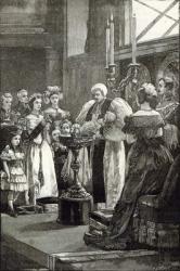 Christening of the Princess Louise in Buckingham Palace Chapel (engraving) | Obraz na stenu