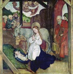 The Nativity, from the Altarpiece of the Dominicans, c.1470-80 (oil on panel) | Obraz na stenu