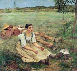 The Haymakers, 1877 (oil on canvas) | Obraz na stenu