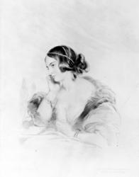 Caroline Norton, engraved by Frederick Christian Lewis, 1838 (etching) | Obraz na stenu