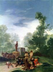 Attack on a Coach, 1787 (oil on canvas) | Obraz na stenu