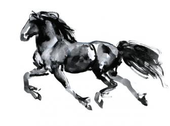 Flying Friesian, 2015, (chinese ink on paper) | Obraz na stenu