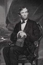 Portrait of Abraham Lincoln (1809-65) (litho) (detail of 254645) | Obraz na stenu