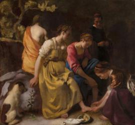 Diana and her Companions, c.1655-56 (oil on canvas) | Obraz na stenu