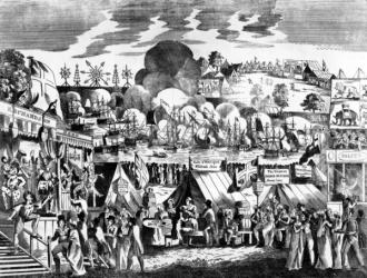 Jubilee Fair in Hyde Park, 1814 (engraving) | Obraz na stenu