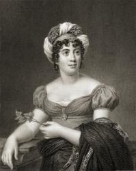 Mme de Stael, from 'The Gallery of Portraits', published in 1833 (engraving) | Obraz na stenu