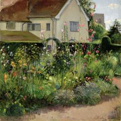 Corner of the Herb Garden (oil on canvas) | Obraz na stenu