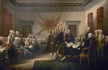 Signing the Declaration of Independence, July 4th, 1776 (oil on canvas) | Obraz na stenu