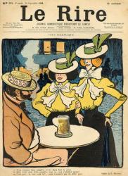 Half-sisters, from the front cover of 'Le Rire', 10th September 1898 (colour litho) | Obraz na stenu