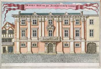 Thanet House in Aldersgate Street, from 'A Book of the Prospects of the Remarkable Places in and about the City of London', c.1700 (engraving) | Obraz na stenu