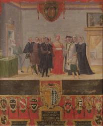 Baptism of Cosimo II de Medici 1589 (oil on panel) | Obraz na stenu