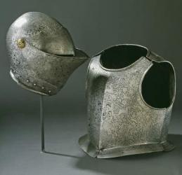 Helmet and armour, c.1620 (steel) | Obraz na stenu