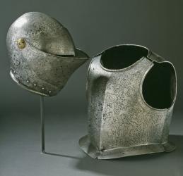 Helmet and armour, c.1620 (steel) | Obraz na stenu