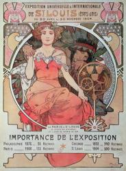 A Poster for the World Fair, St. Louis, United States, 1904 (lithograph) | Obraz na stenu